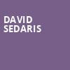David Sedaris, Pikes Peak Center, Colorado Springs